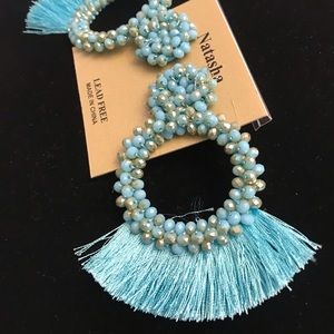 Natasha blue earrings new
